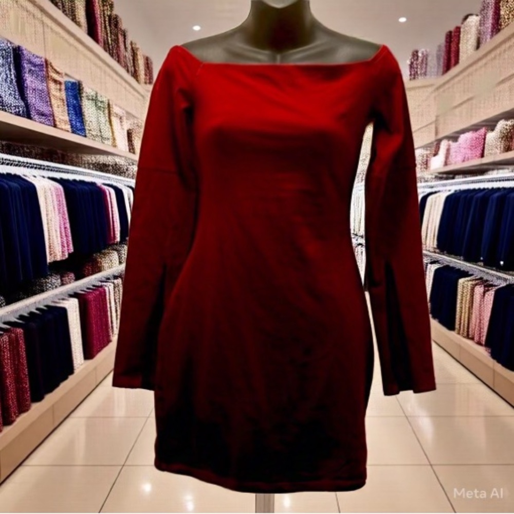 Express Bodycon off shoulder dress - Picture 1 of 3